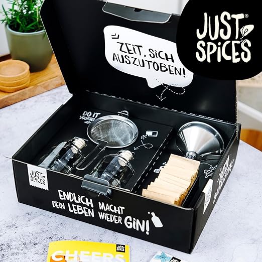 Just Spices Do It Yourself Gin Building Kit I Make Your Own Gin with Personal Note I Do It Yourself Kit with Equipment