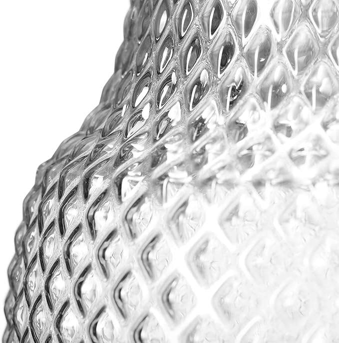 Leonardo Poesia 018673 Table Vase, Handmade Decorative Vase in Grey, Bulbous Flower Vase, Glass Candle Holder, Large Lantern, 22.5 cm High